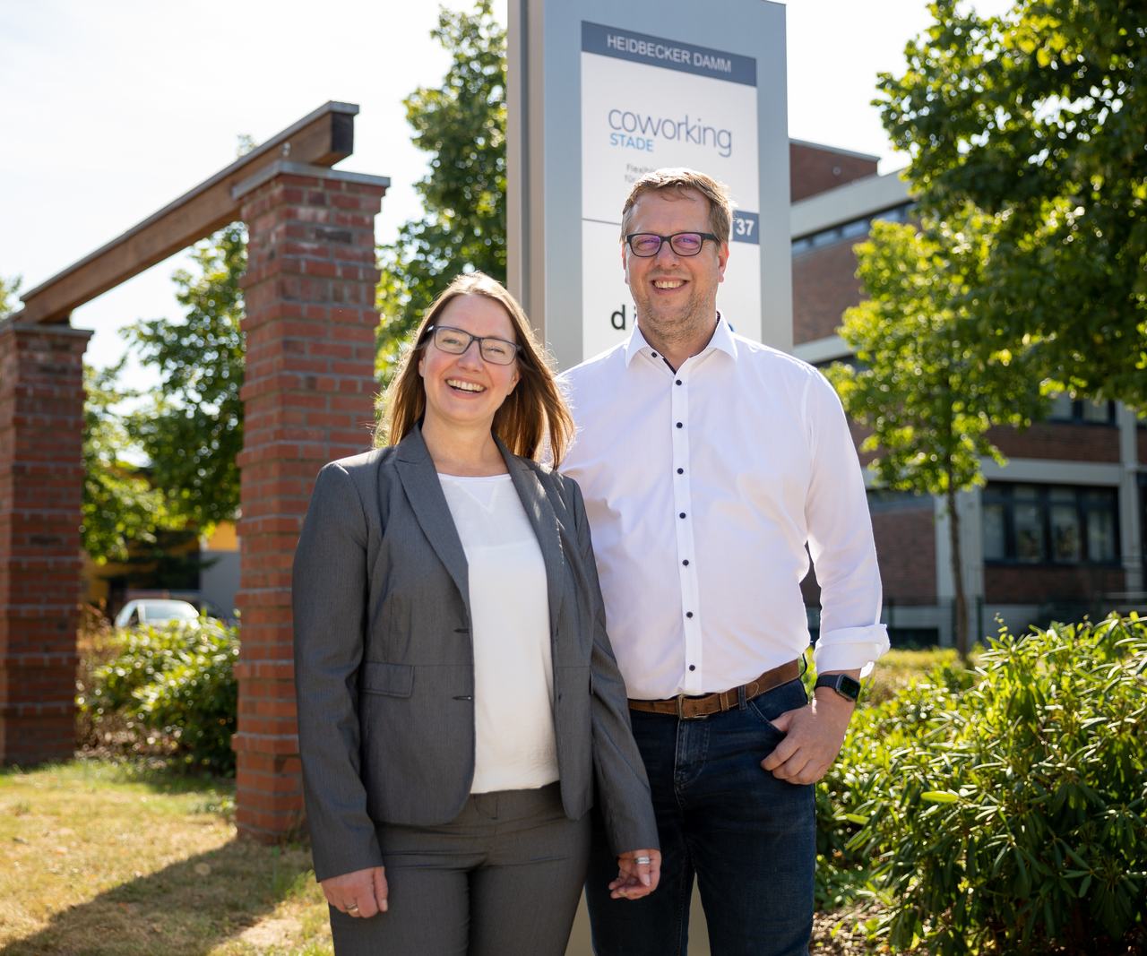 Alexandra und Thomas Coworking Stade